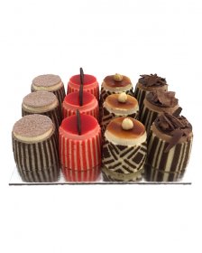 COCKTAIL GATEAUX Boxed 12 (click MORE DETAILS to choose your flavours)