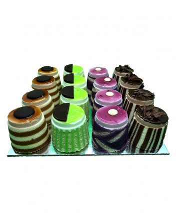 COCKTAIL GATEAUX Boxed 16 (click MORE DETAILS to choose your flavours)